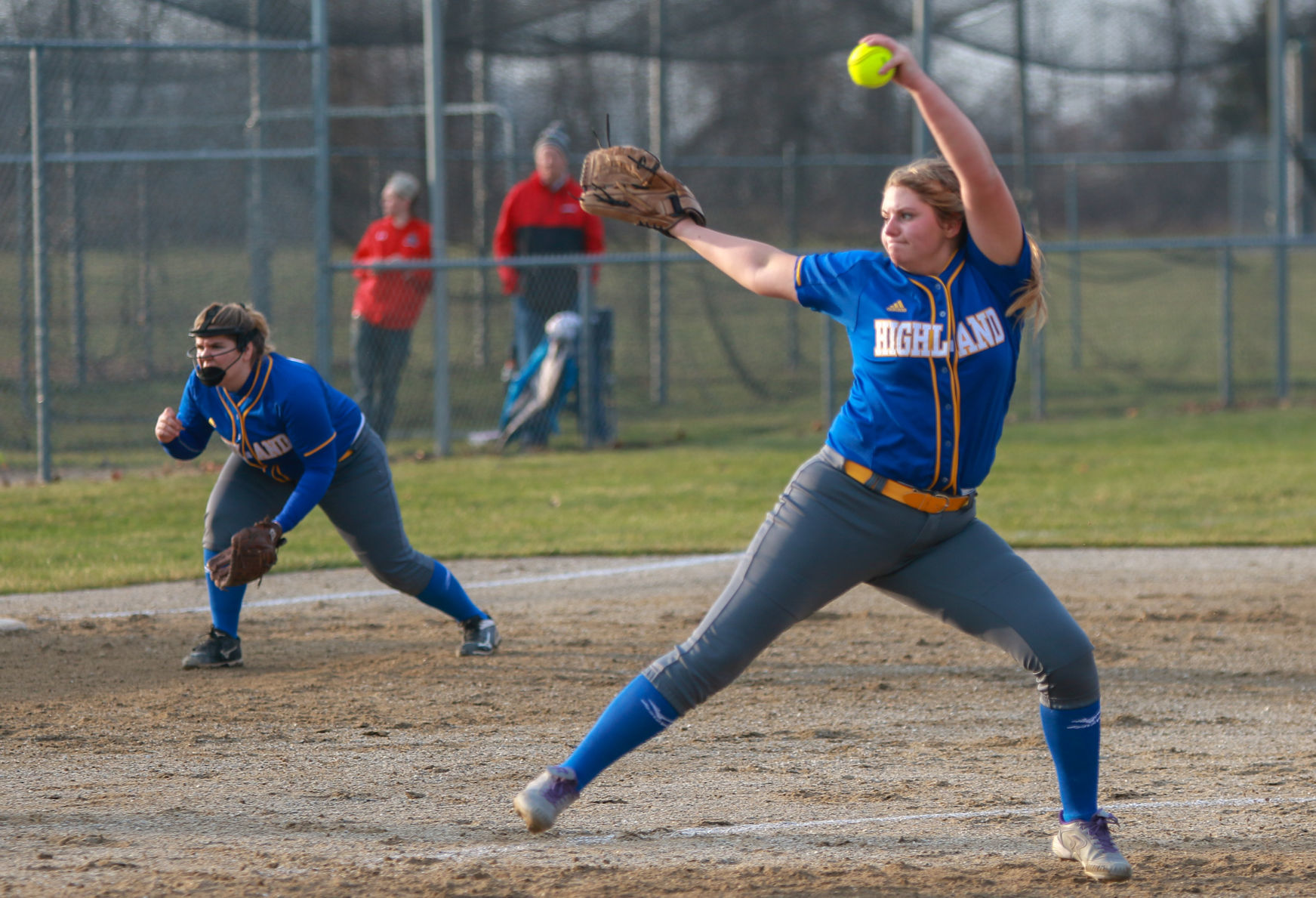 Prep softball - Highland at Kankakee Valley